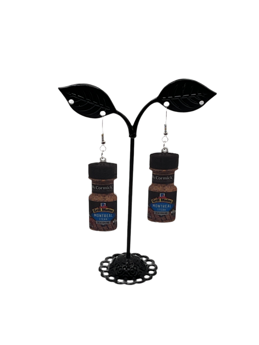 Montreal Steak seasoning earrings