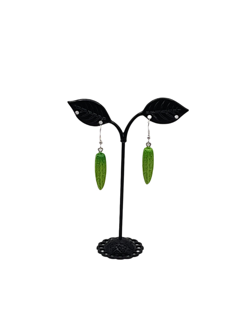 Okra earrings