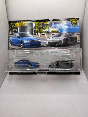 Hot Wheels Audi S4 Quattro Audi R8 LMS Diecast multi color
