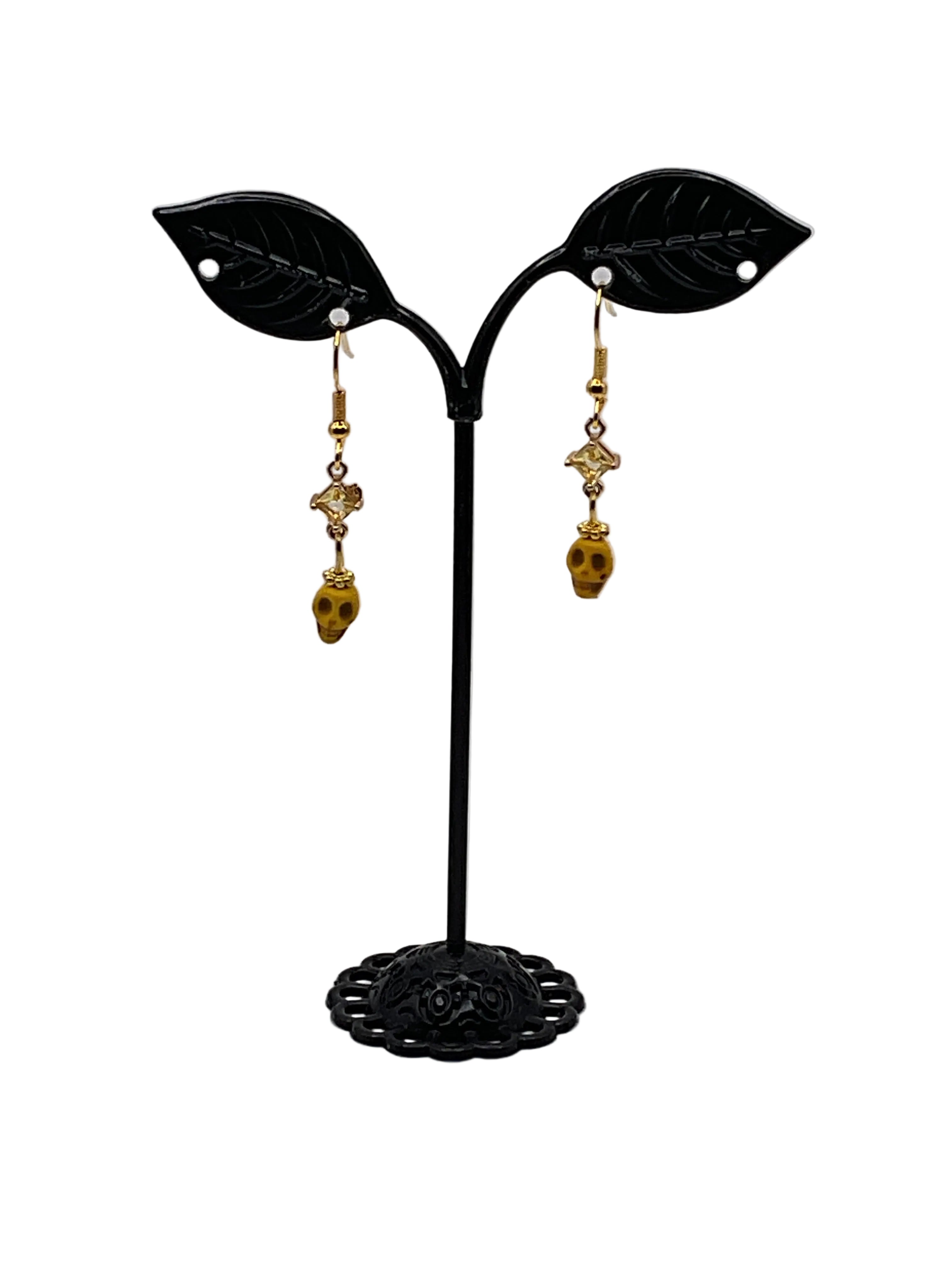 Colorful Tiny Skull Earrings