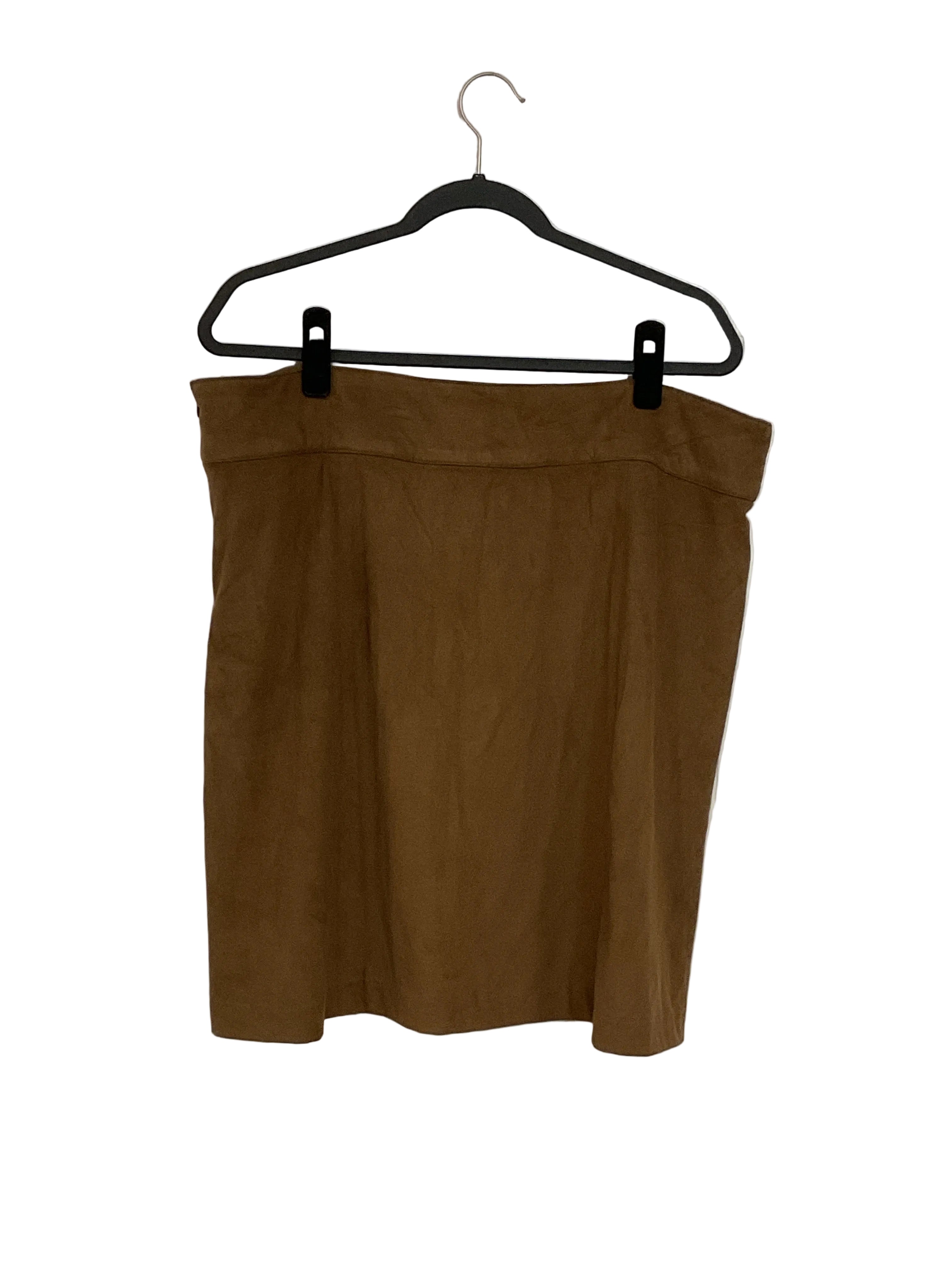 Brown Suede Skirt