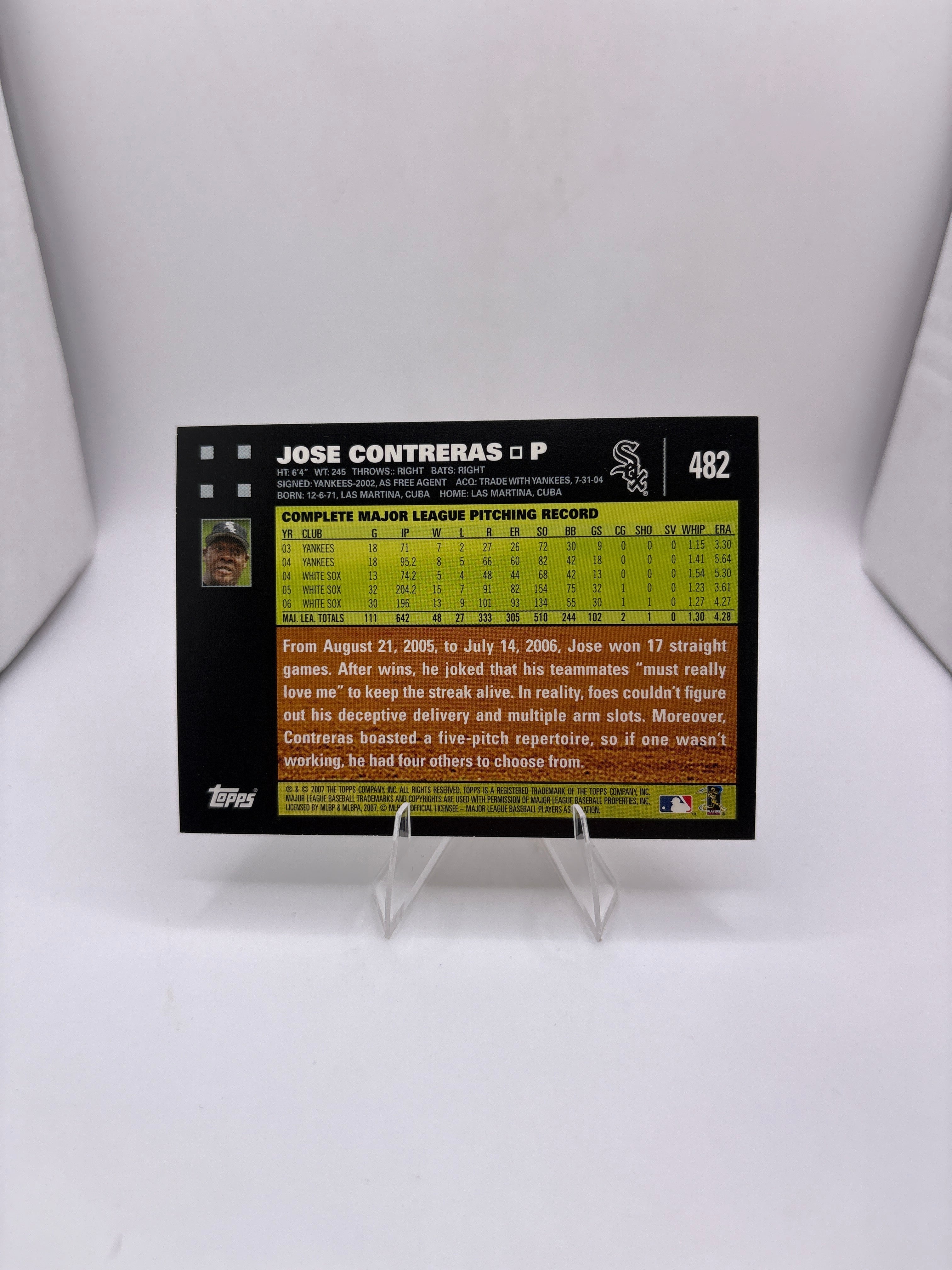 Topps Jose Contreras