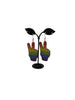 Rainbow Peace Hand Earrings