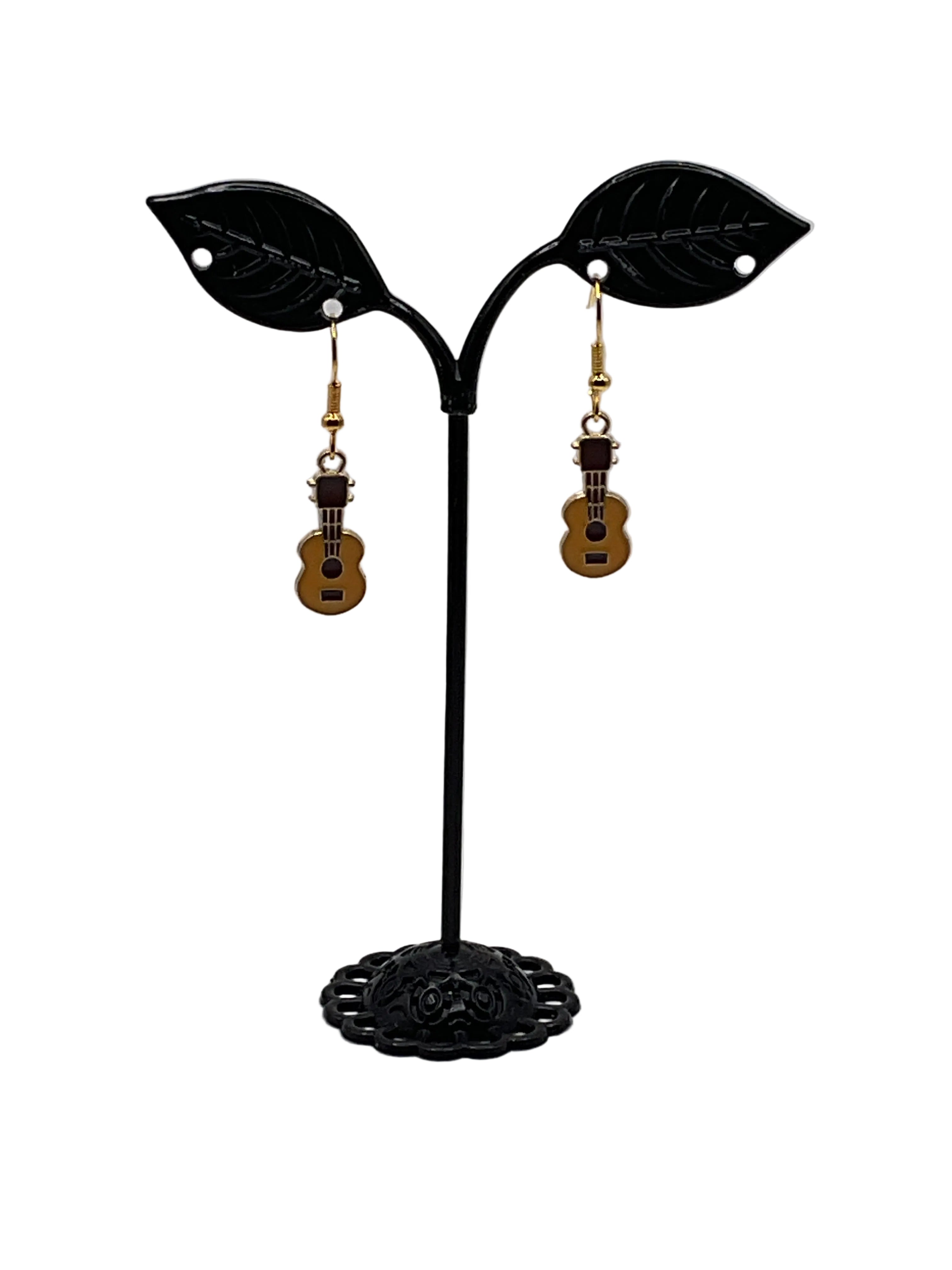 Musical instruments and note earrings