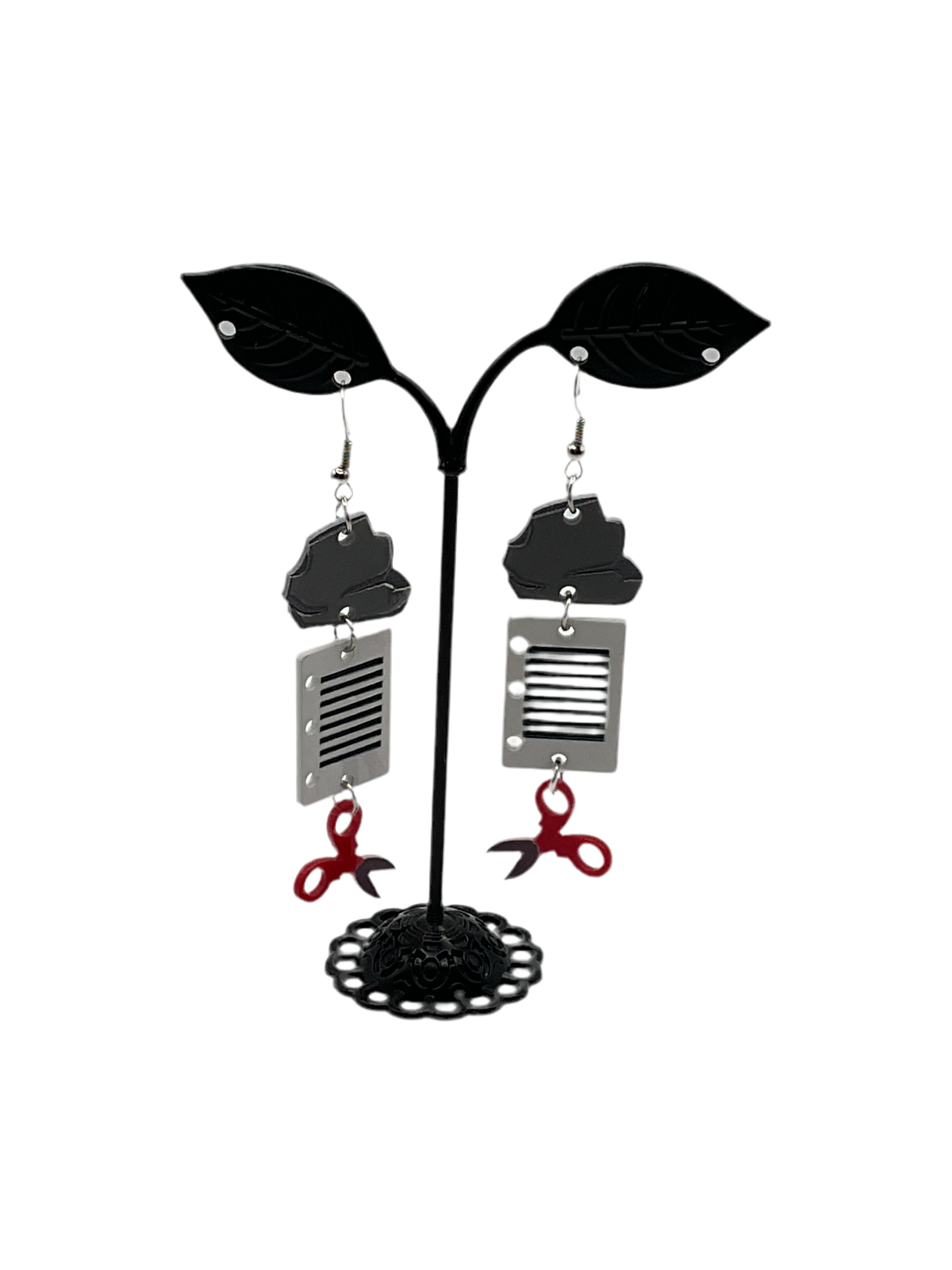 Rock Paper Scissor Earrings