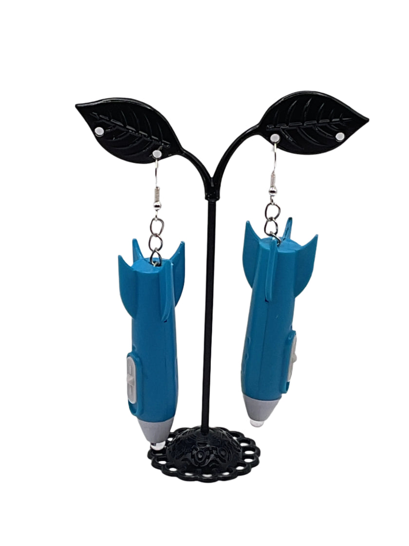 Rocket Flash Light Earrings
