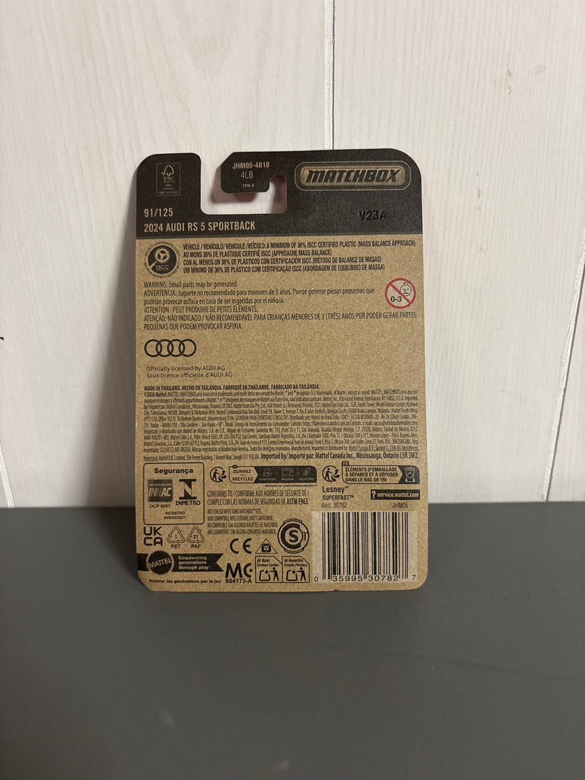 Matchbox 2024 Audi RS 5 Sportback Diecast