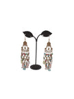 Golden tassel beaded earrings
