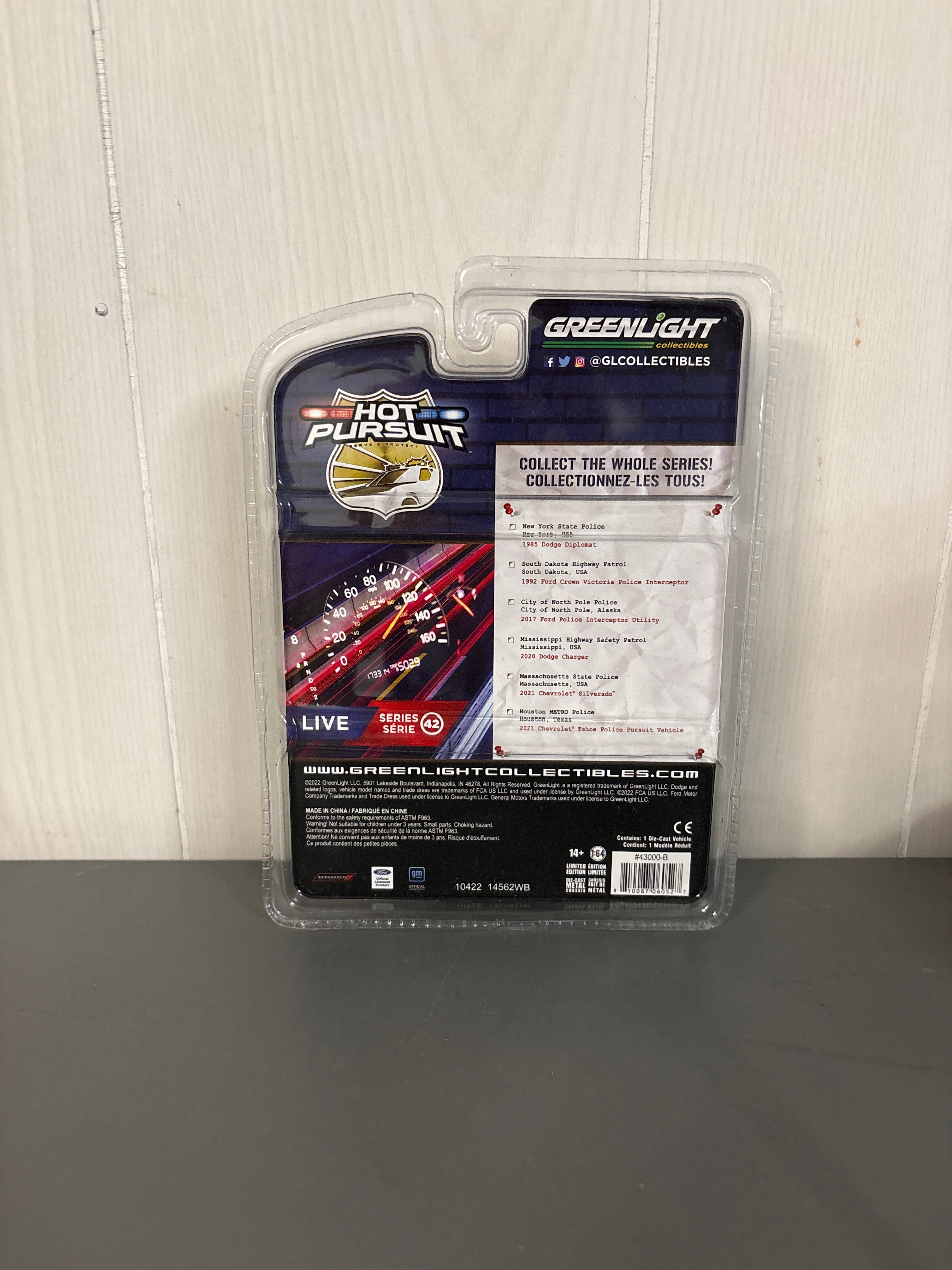 Greenlight 1992 Ford Crown Victoria Police Interceptor Diecast