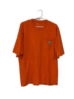 Orange work shirt
