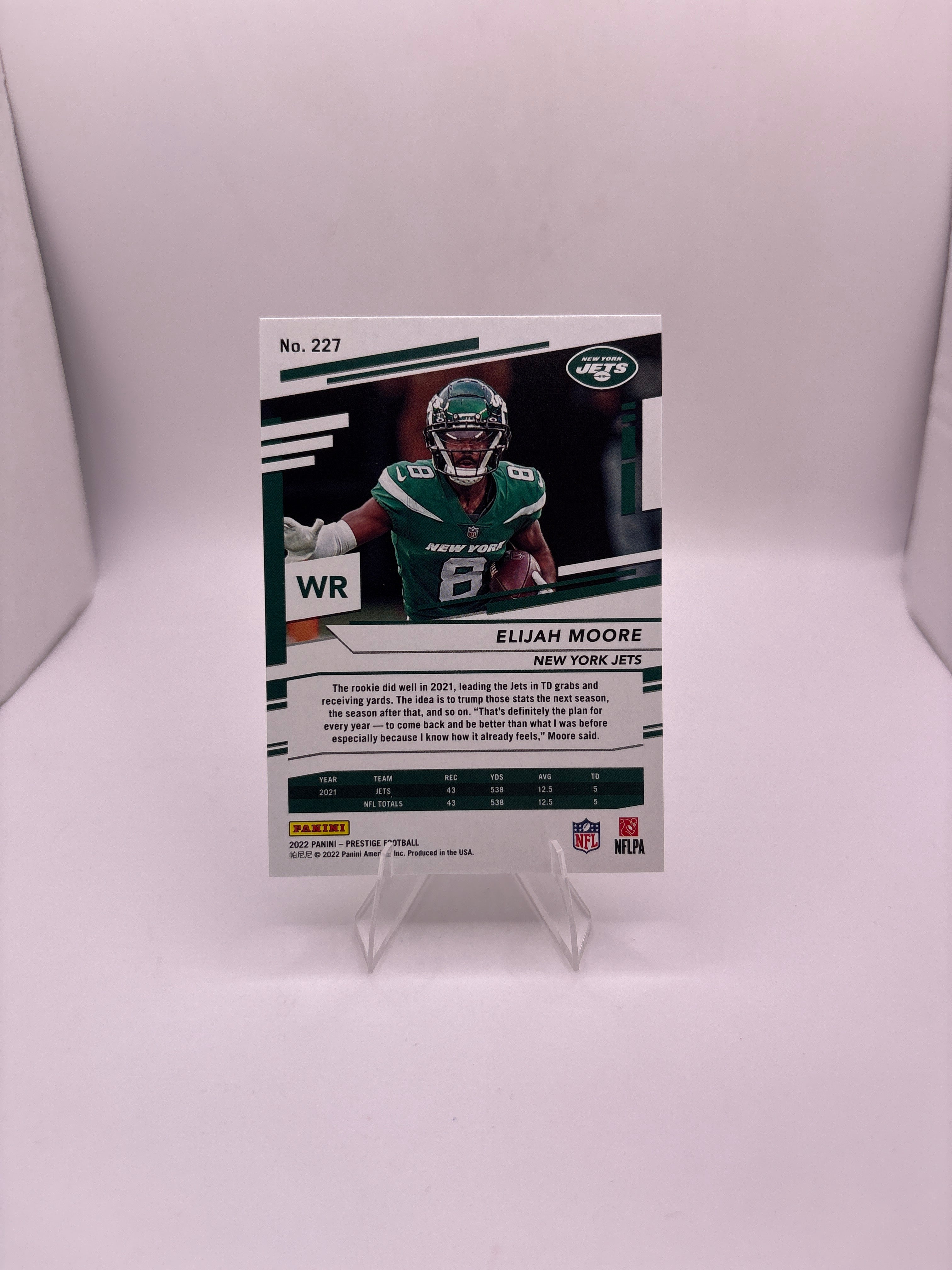 Panini Prestige Elijah Moore