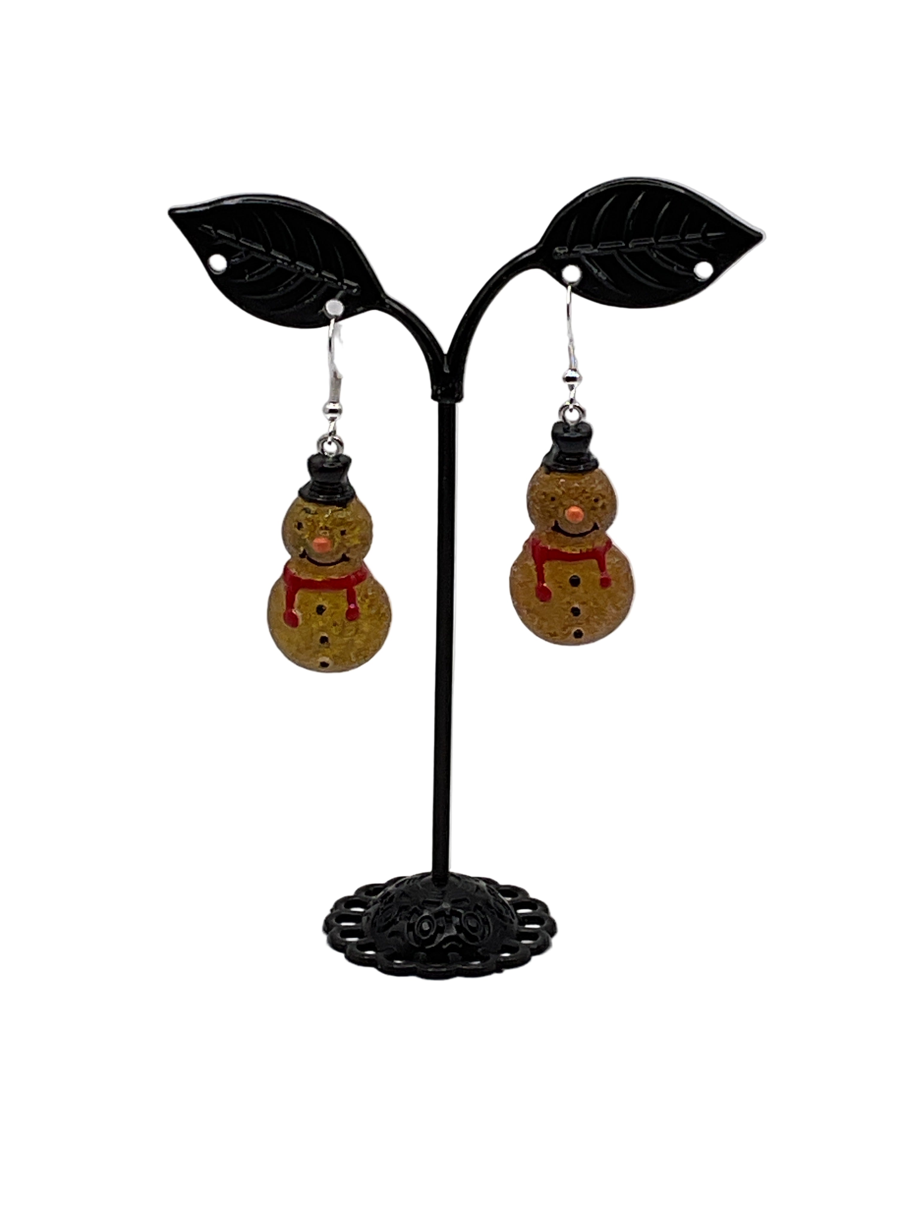 Glittery Christmas Earrings