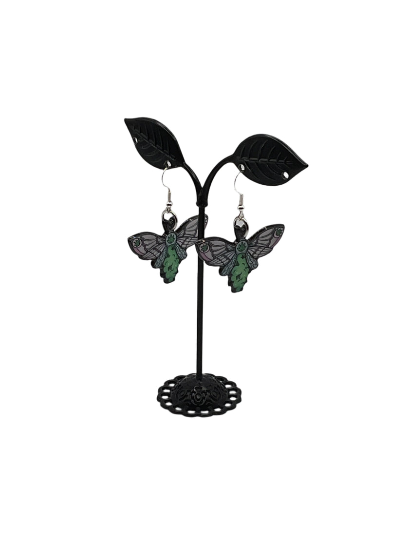 Bud butterfly earrings