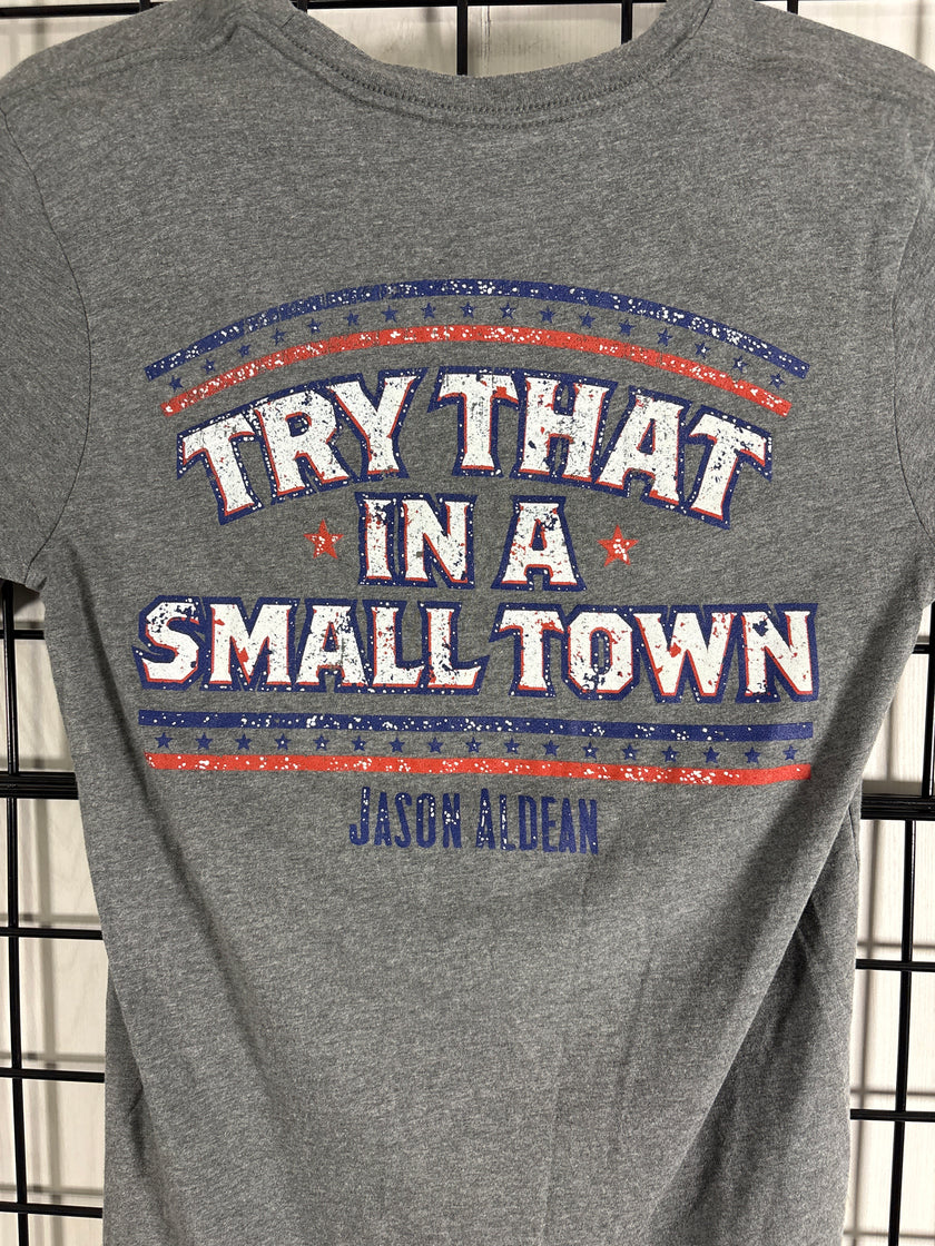Jason Aldean T Shirt gray