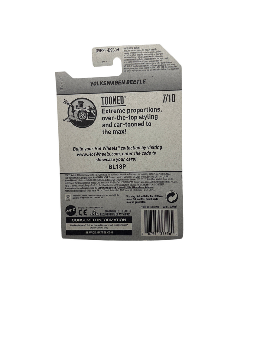 Hot Wheels Volkswagen Beetle Diecast yellow