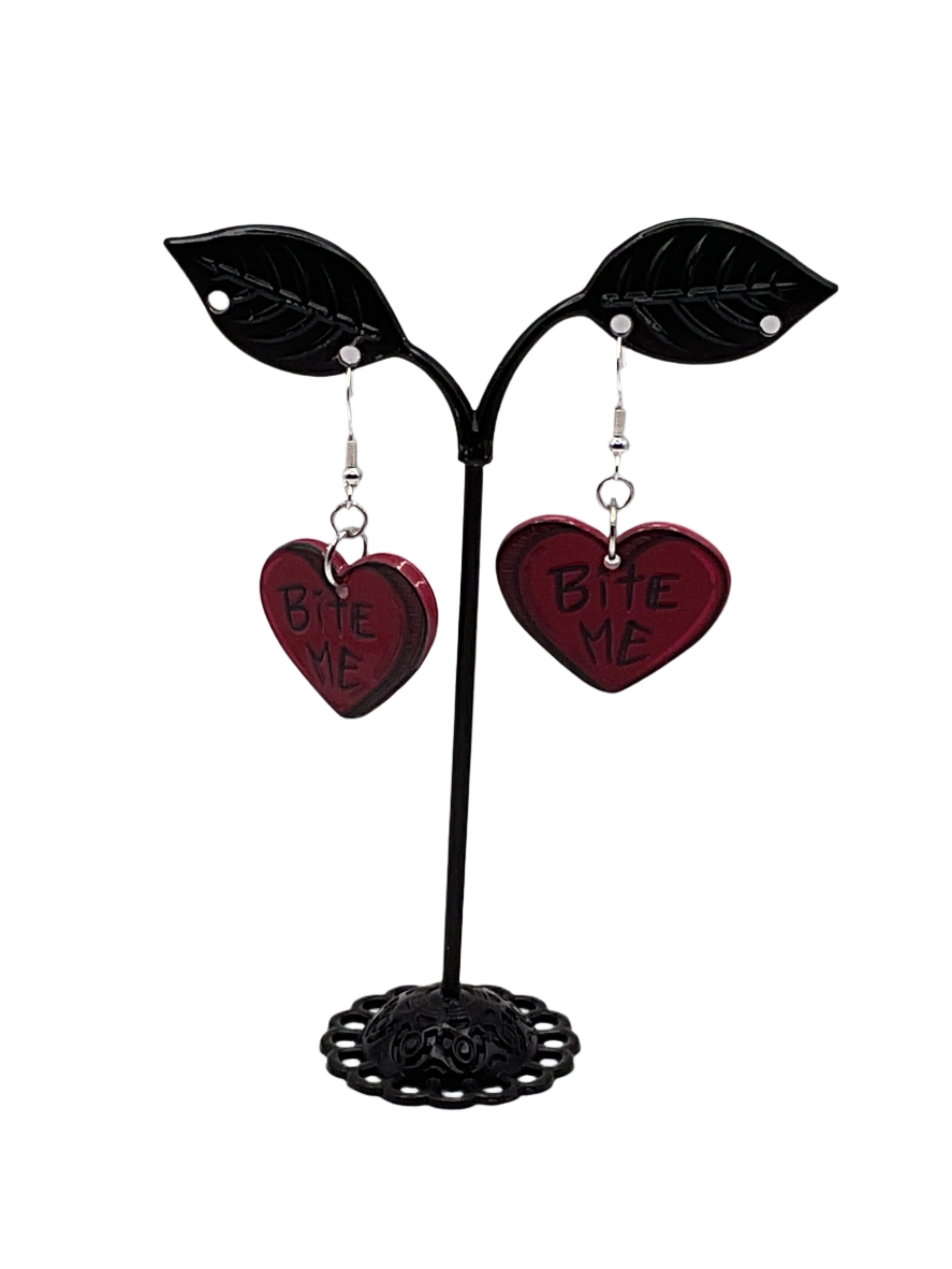 Bite Me Heart earrings