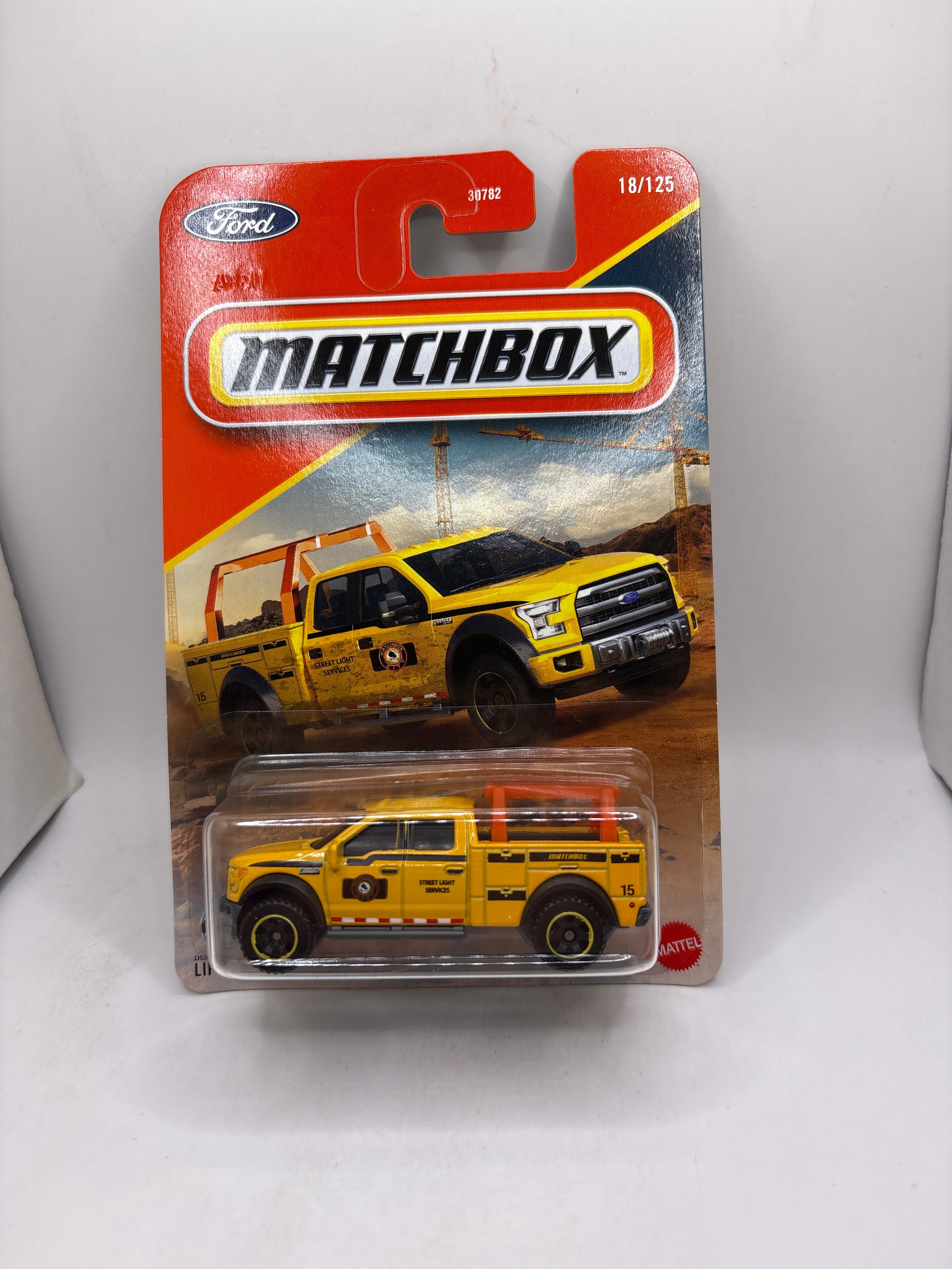 Matchbox 2015 Ford F150 Contractor Truck Diecast