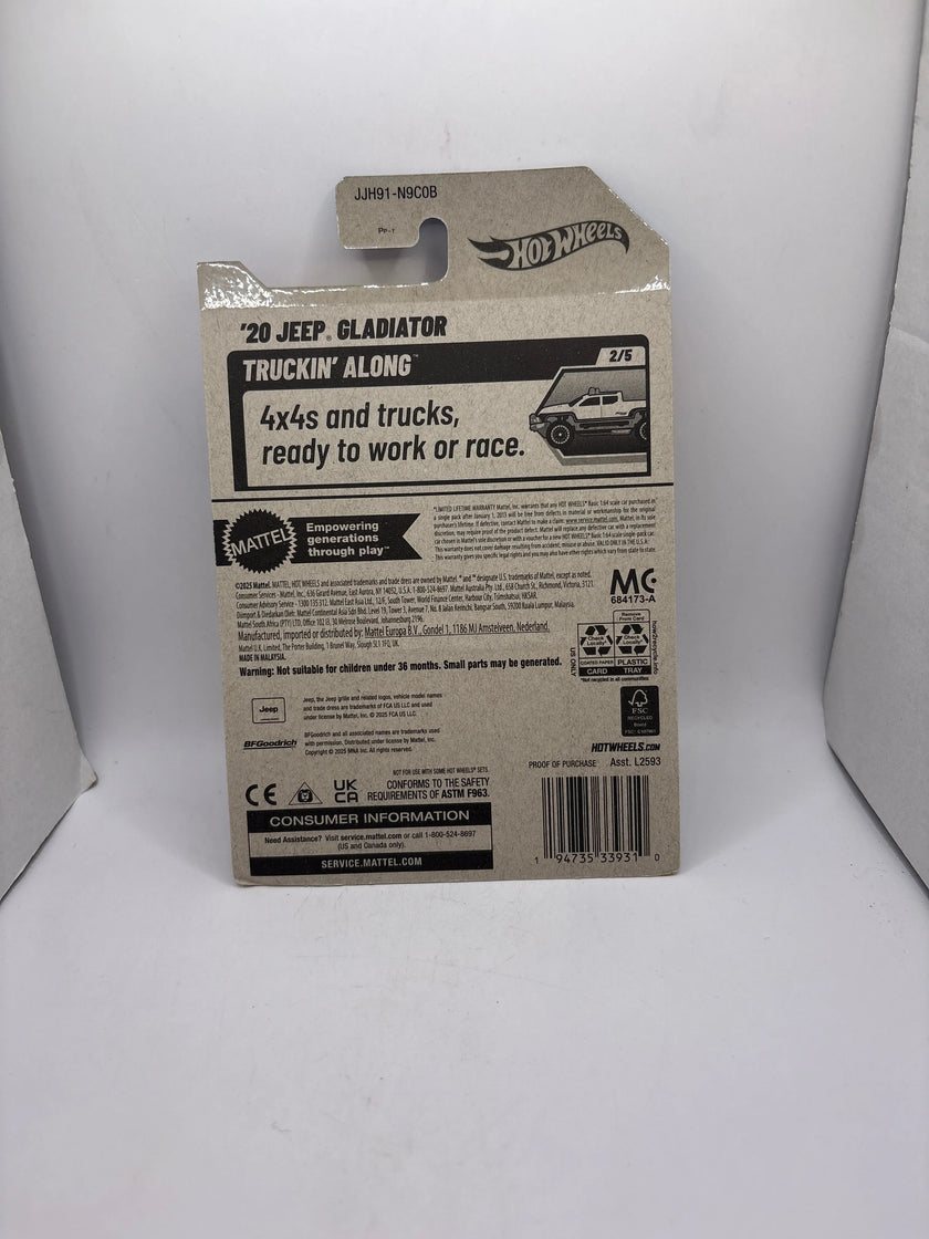 Hot Wheels 20 Jeep Gladiator Diecast