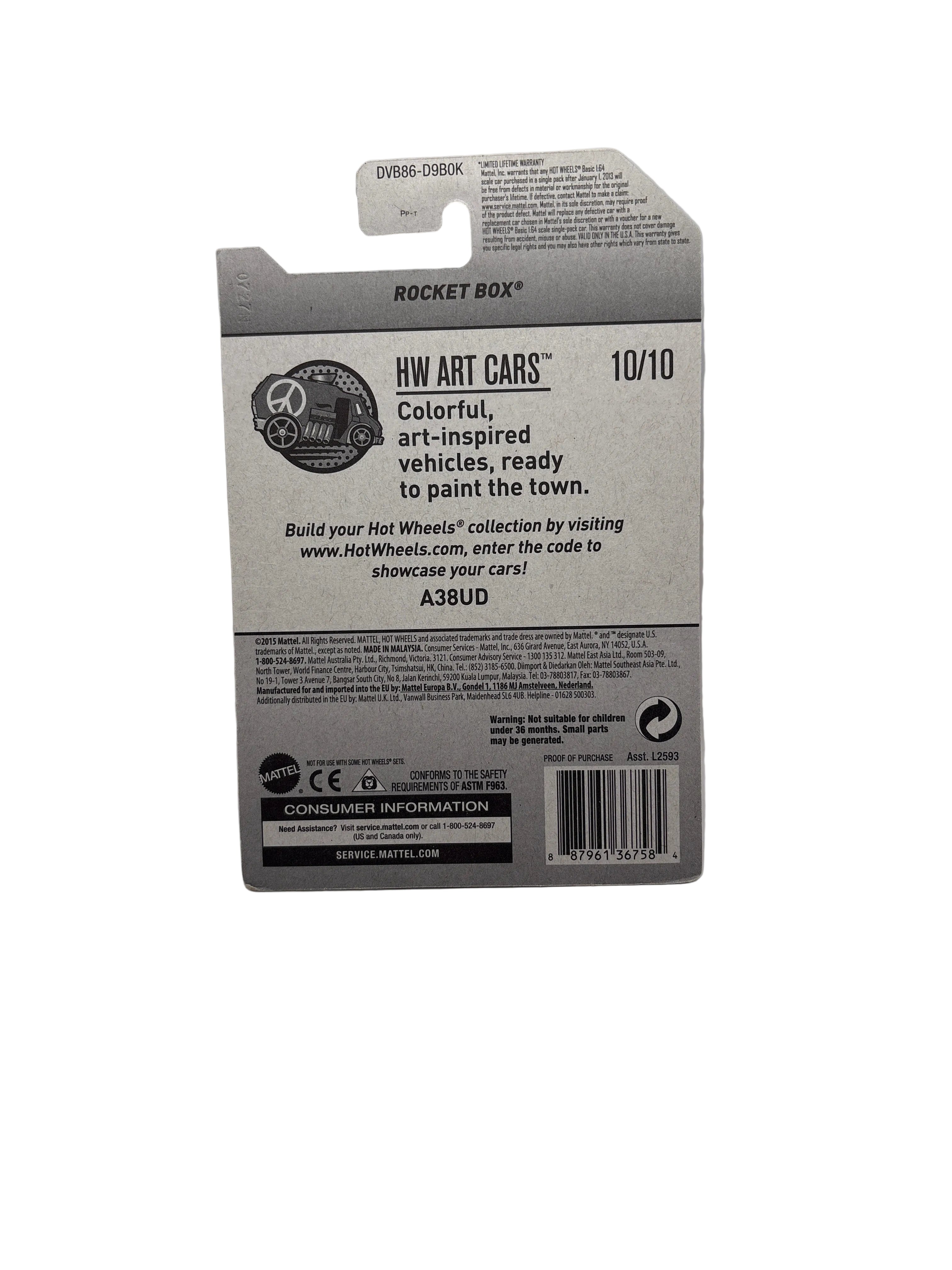 Hot Wheels Rocket Box Diecast gray