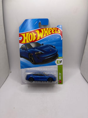 Hot Wheels Porsche Taycan Turbo S Diecast Blue