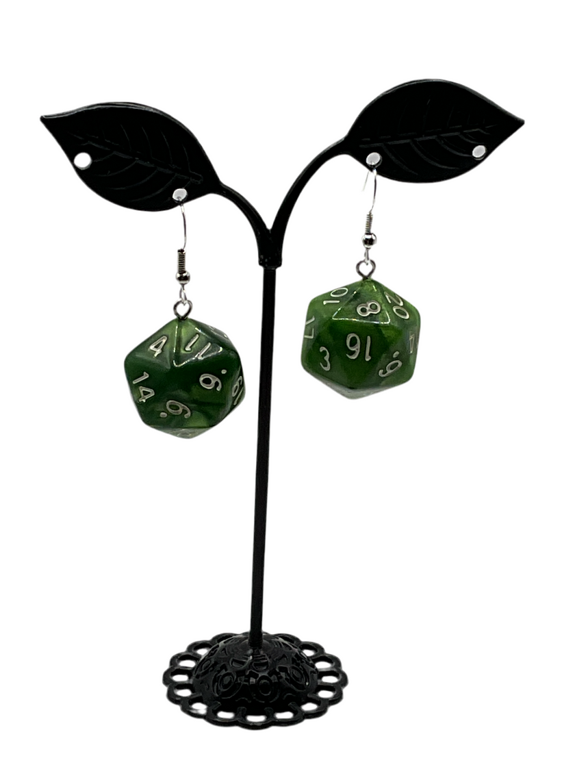 D20  Colorful Dice Earrings