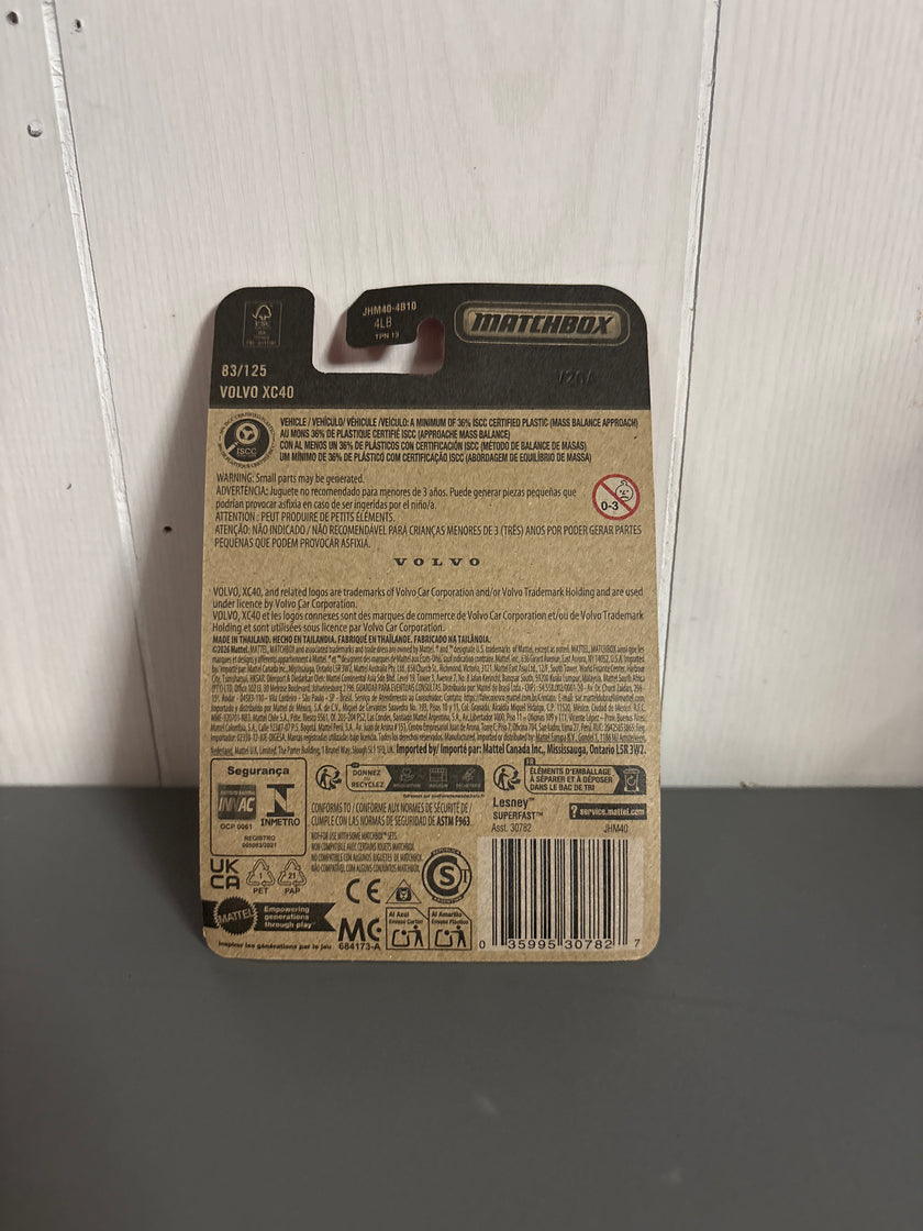 Matchbox Volvo XC40 Diecast red