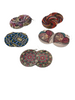 Colorful circle earrings