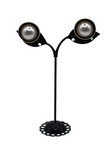 Pearl and Black Enamel Earrings
