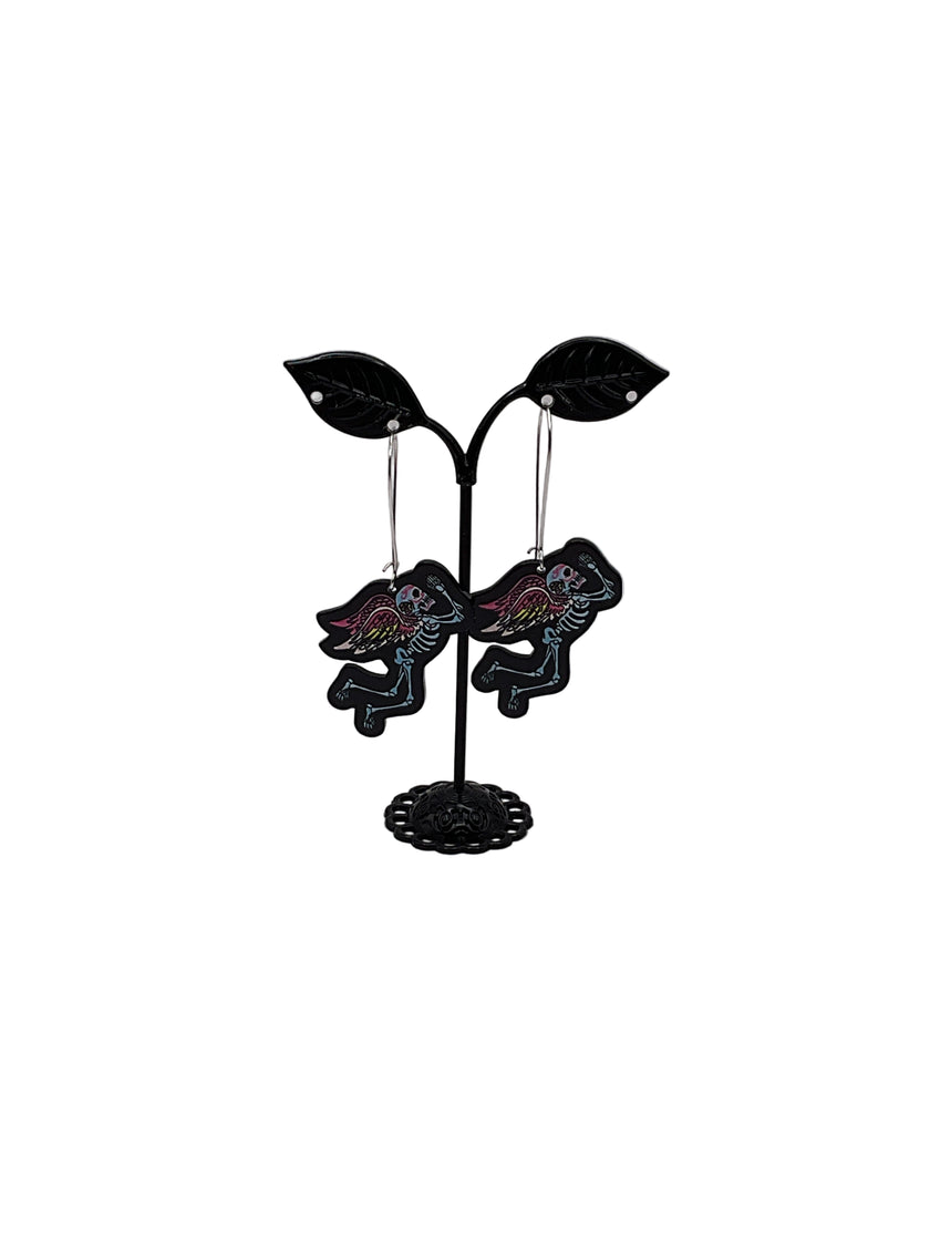 Angel Skeleton Earrings