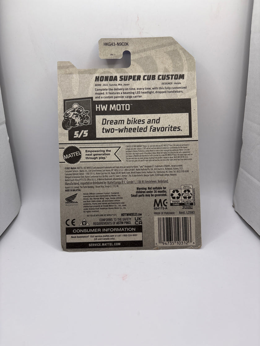 Hot Wheels Honda Super Cub Custom Diecast