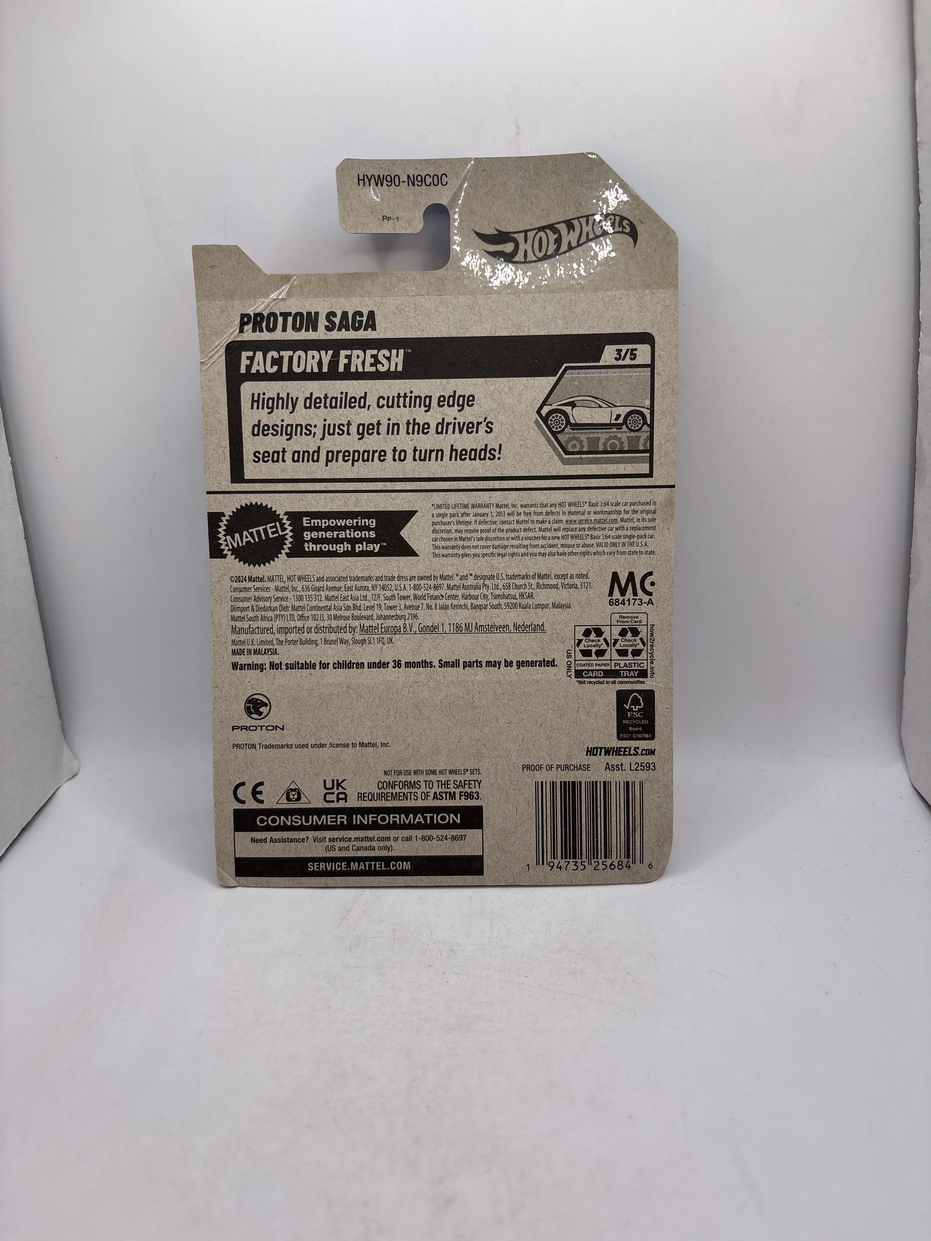 Hot Wheels Proton Saga Diecast