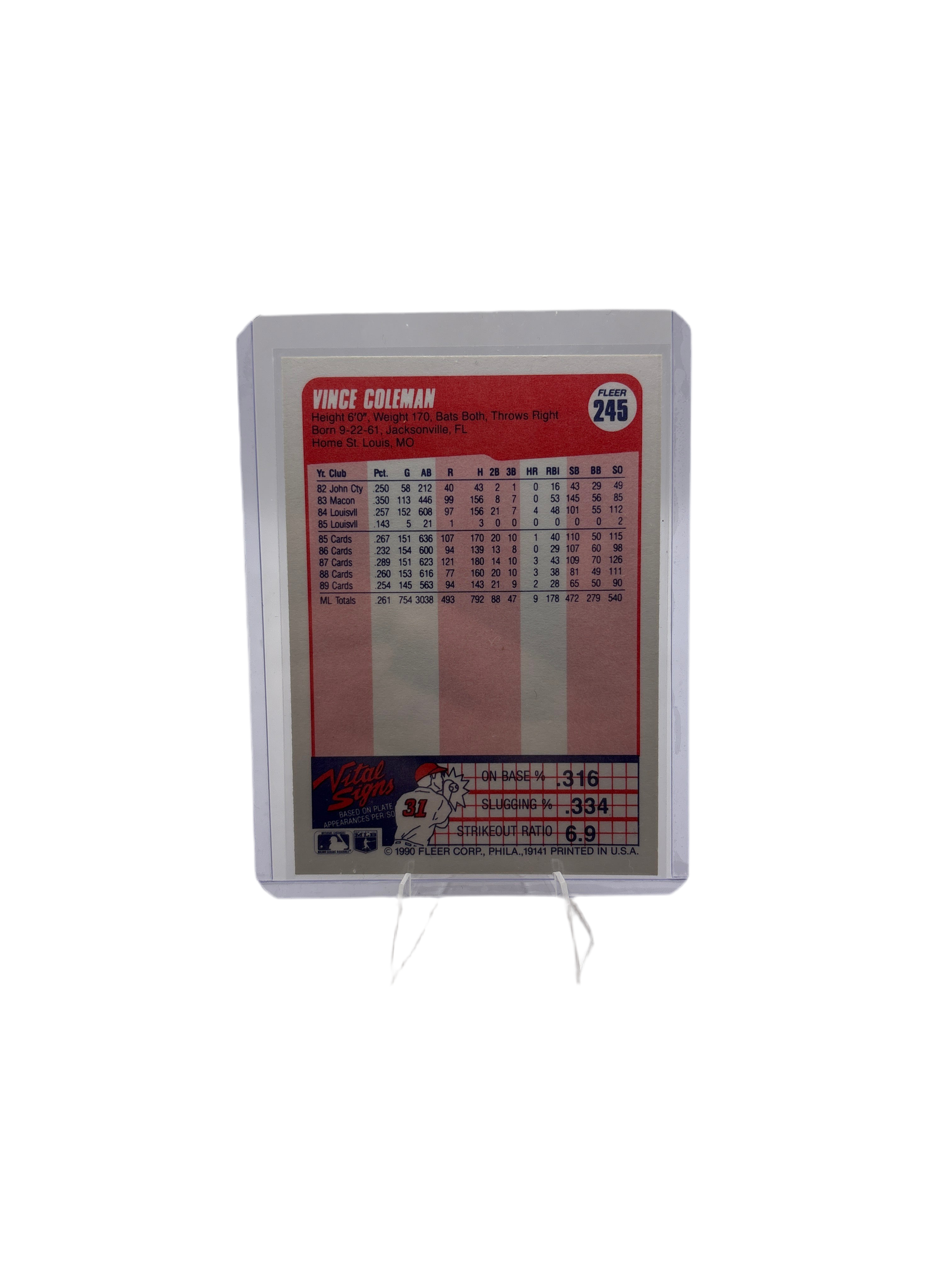 Fleer Vince Coleman