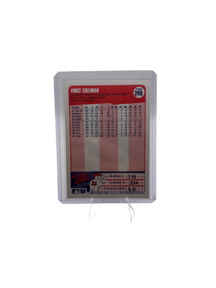Fleer Vince Coleman