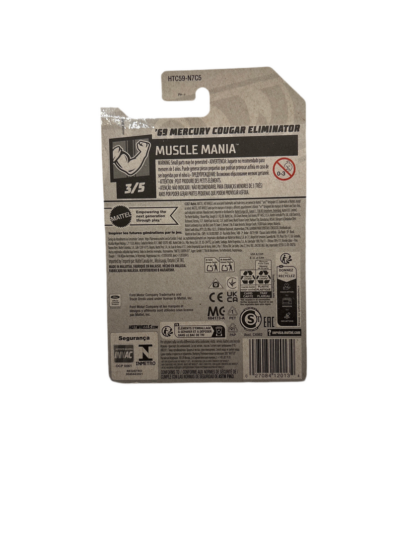 Hot Wheels 69 Mercury Cougar Eliminator Diecast