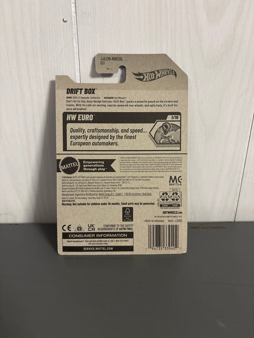 Hot Wheels Drift Box Diecast blue