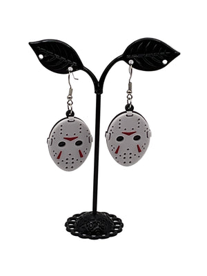 Jason Voorhees Mask Earrings