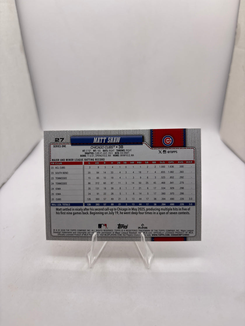 Topps Matt Shaw