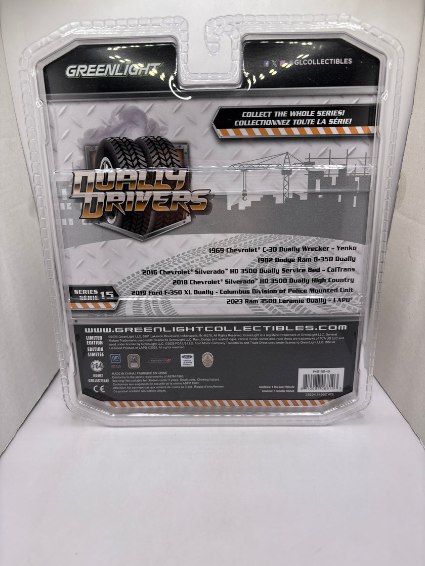 Greenlight 1982 Dodge Ram D-350 Dually Diecast yellow