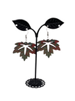 Wooden Leaf Earrings