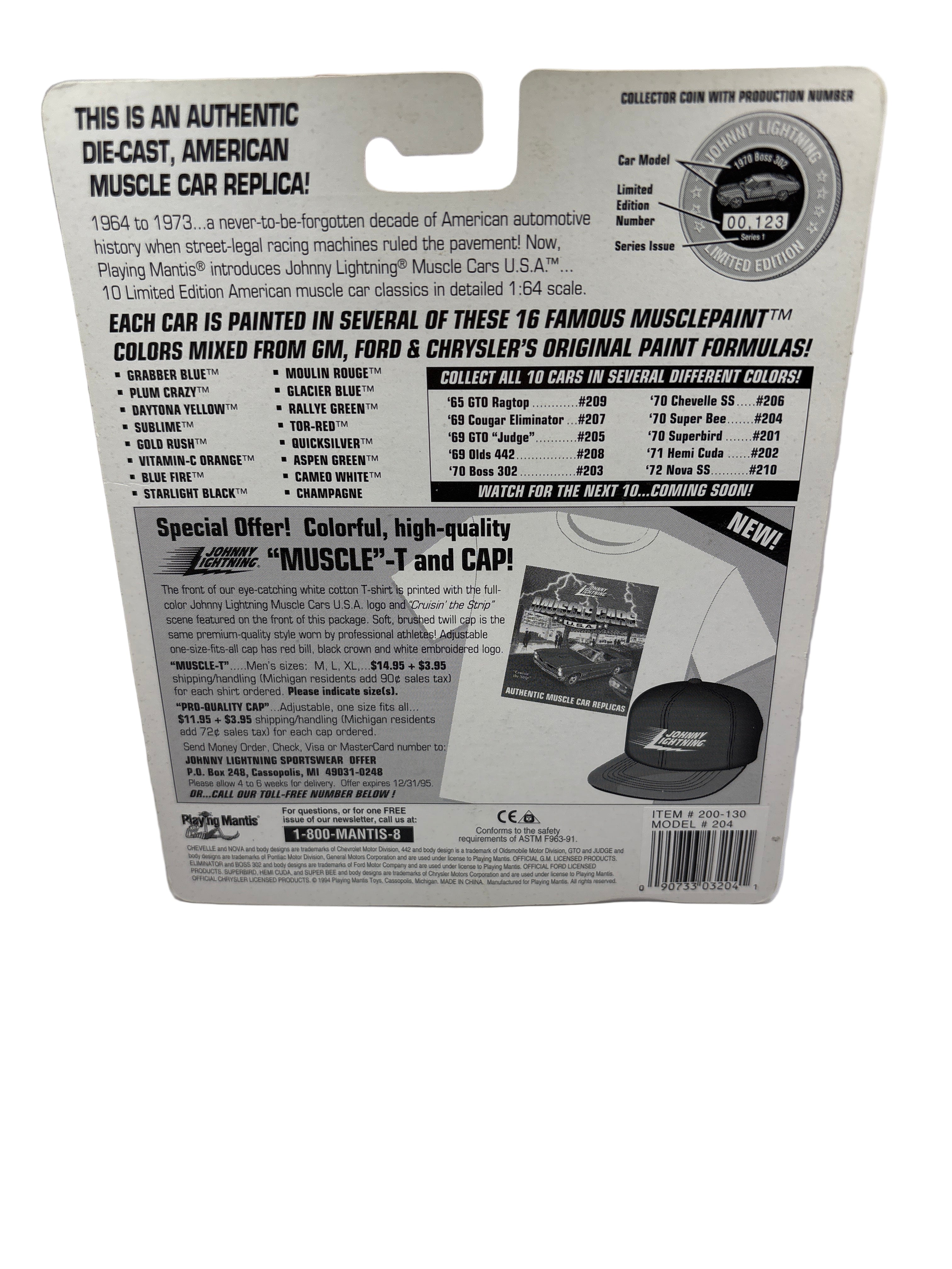 Johnny Lightning 1970 Super Bee Diecast