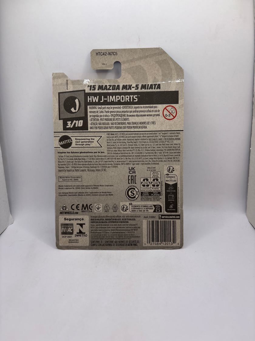 Hot Wheels 15 Mazda MX-5 Miata Diecast