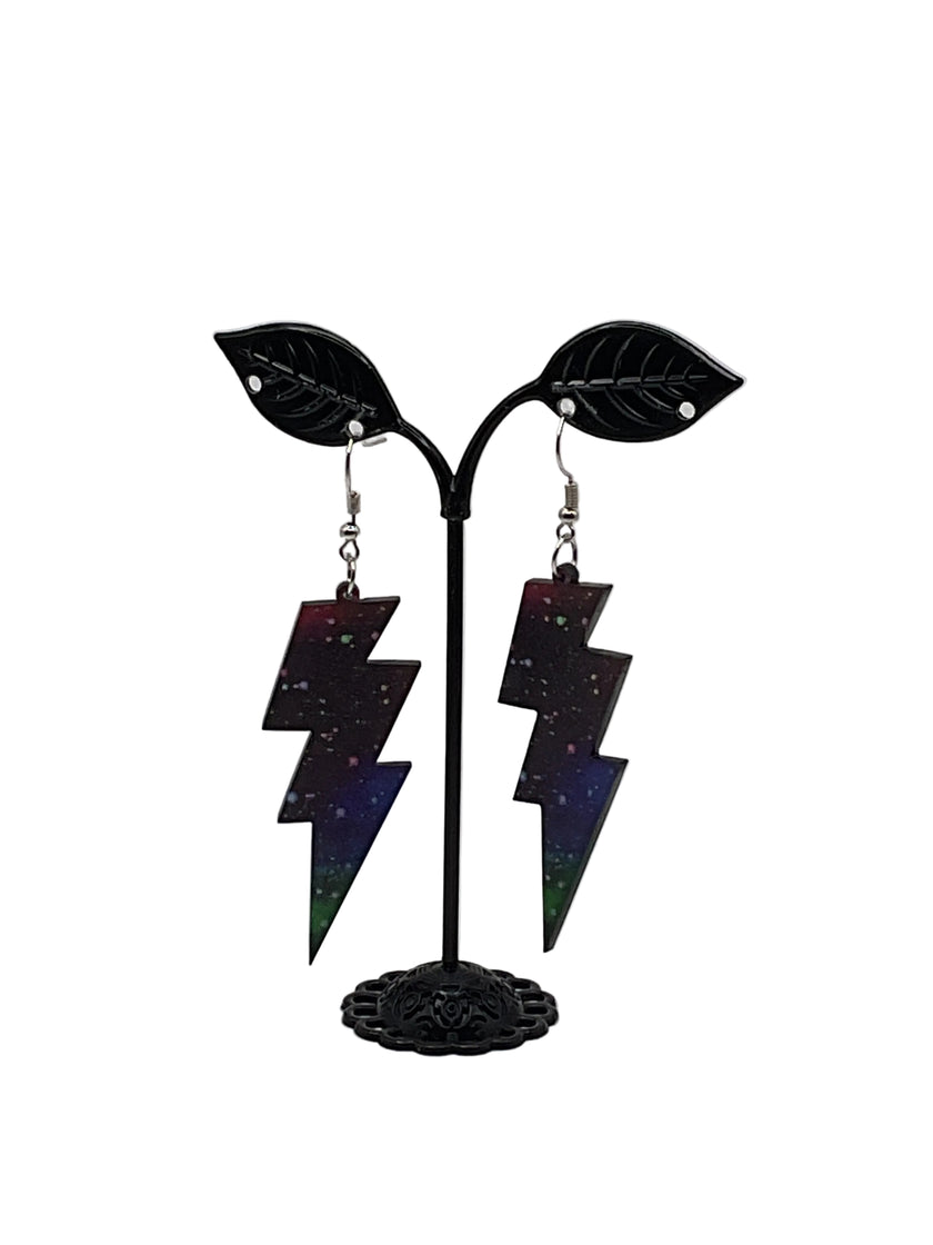 Lightning and Star Earrings