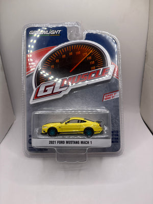 Greenlight 2021 Ford Mustang Mach 1 Diecast yellow