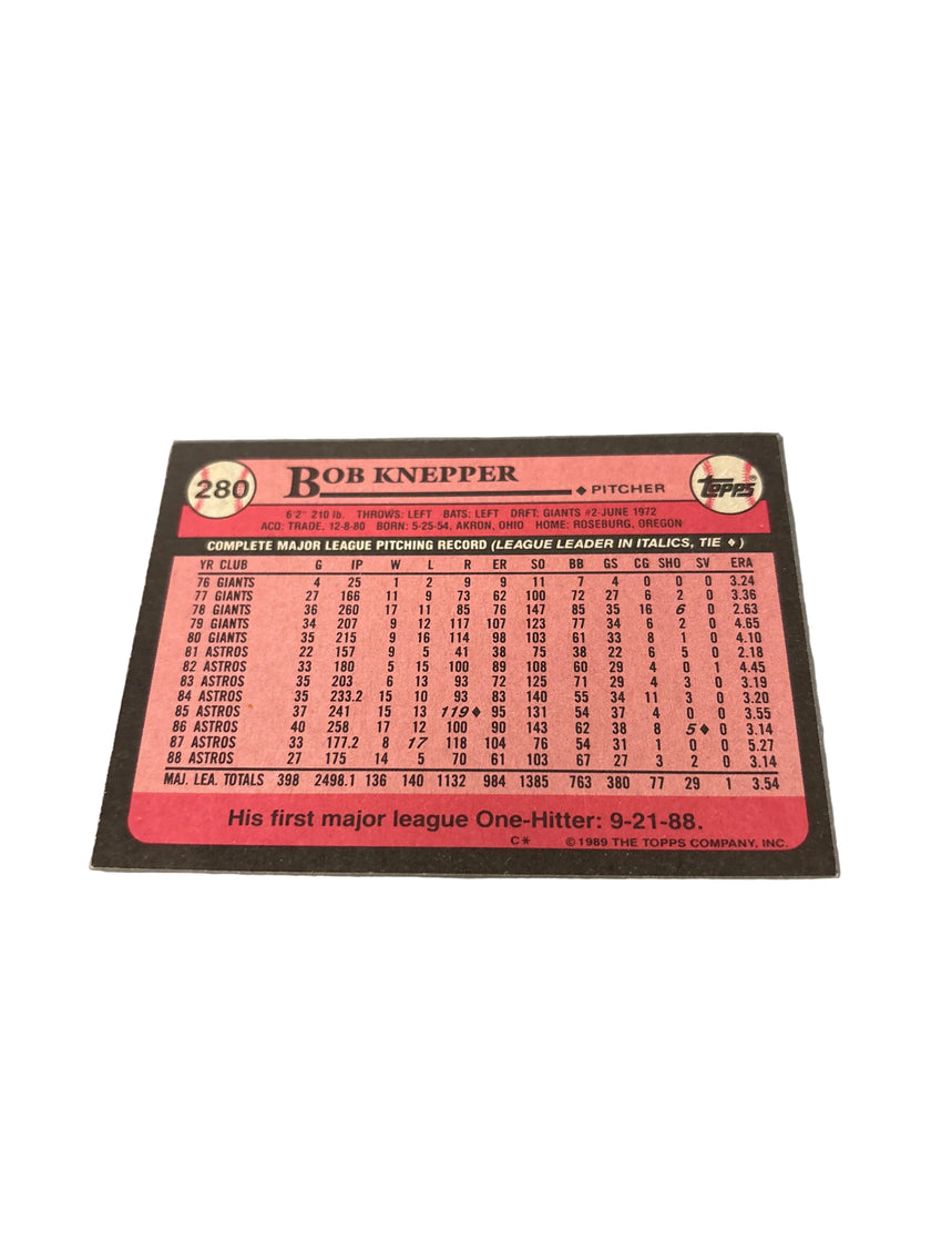 Topps Bob Knepper