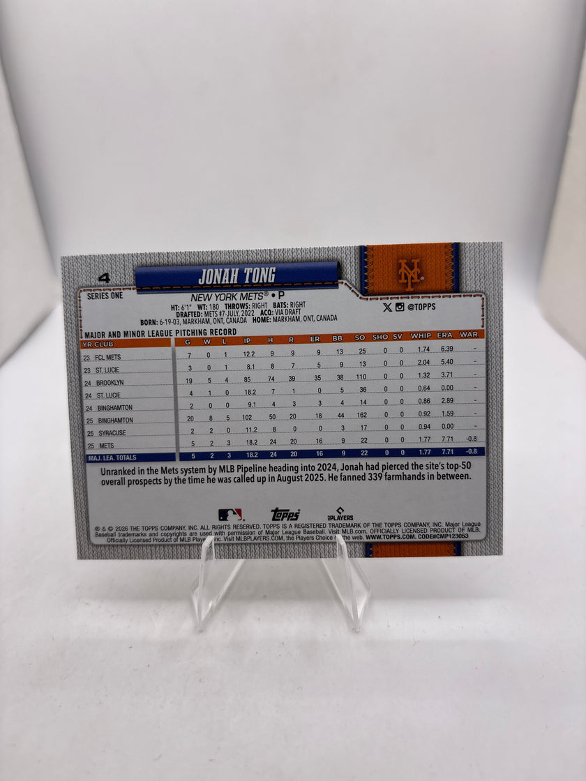 Topps Jonah Tong