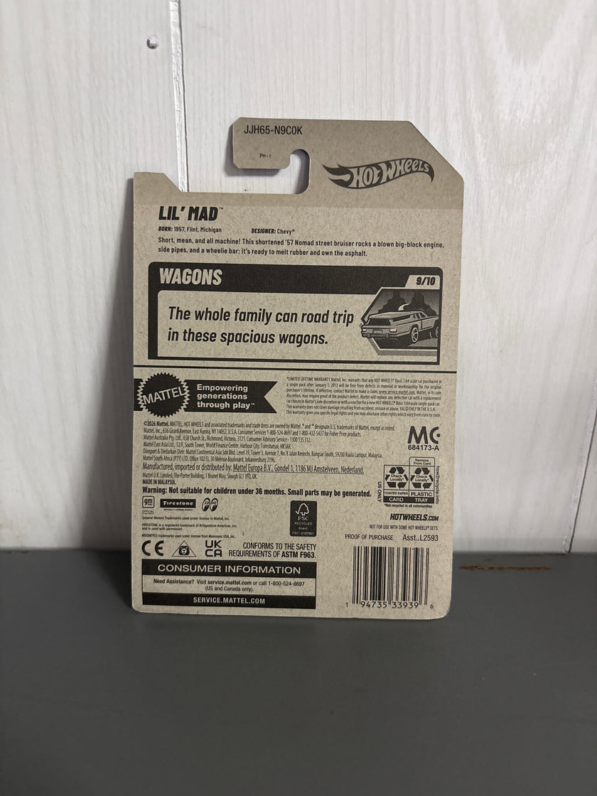 Hot Wheels Lil Mad Diecast gold