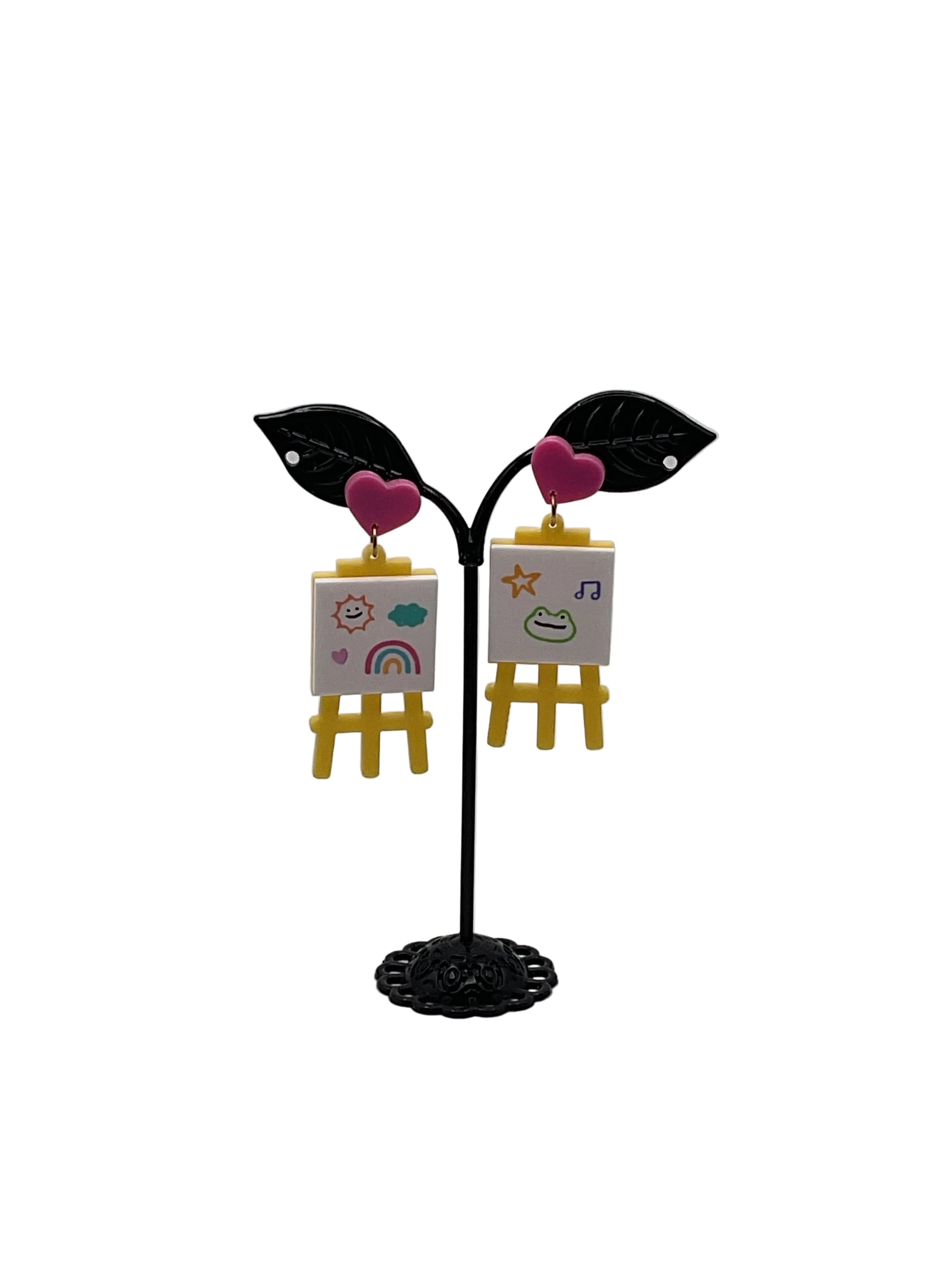 Art Easel Earrings