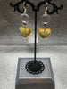 Yellow heart earrings