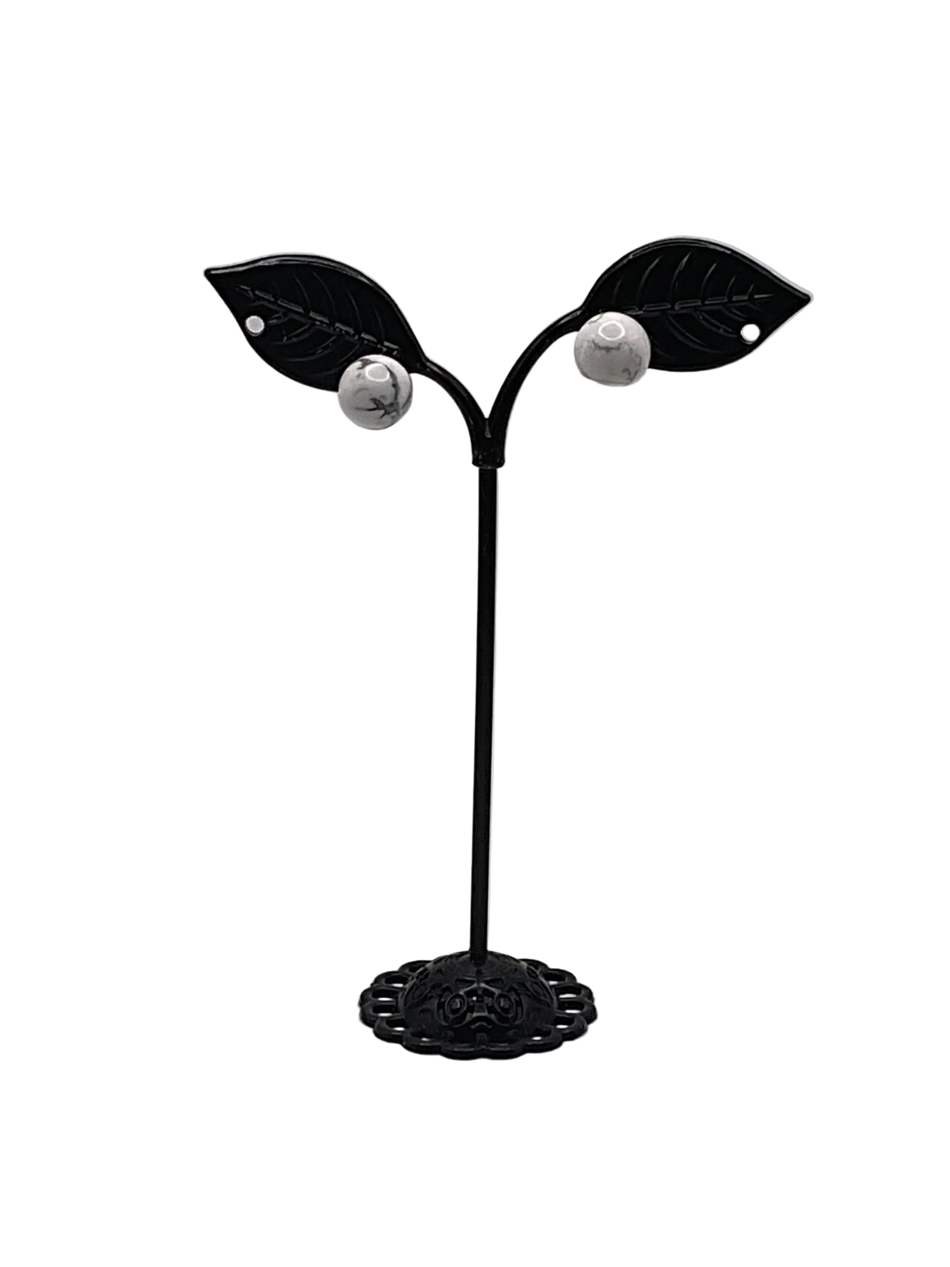 Round Stone Earrings