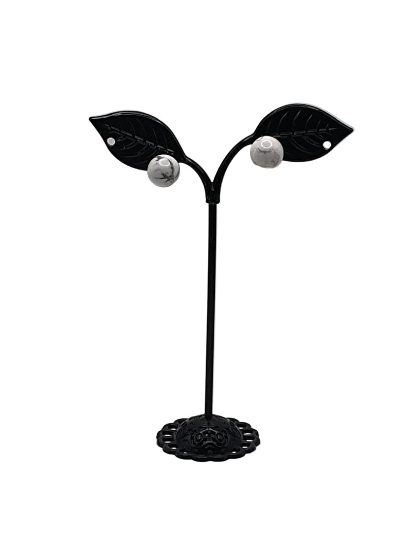 Round Stone Earrings